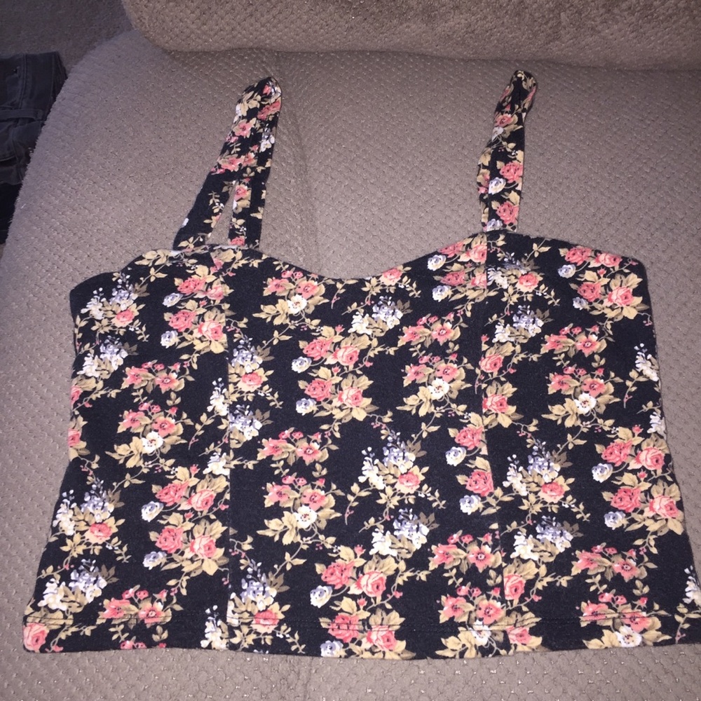 Floral crop top